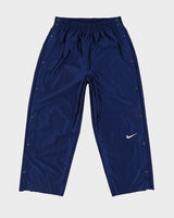 90s Nike Navy Popper Tracksuit Bottoms - M