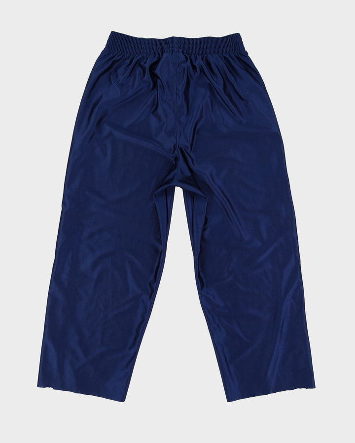 90s Nike Navy Popper Tracksuit Bottoms - M