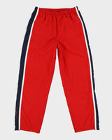 Tommy Hilfiger Red / Navy / White Tracksuit Bottoms - M