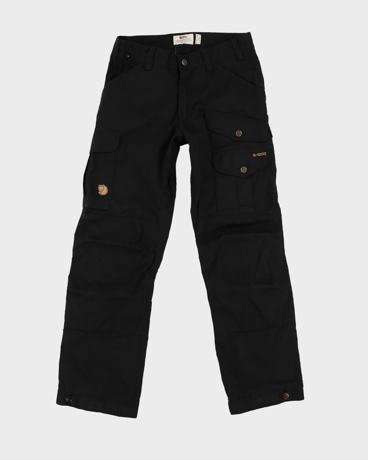 Fjall Raven G-1000 Black Cargo Combat Trousers - 30