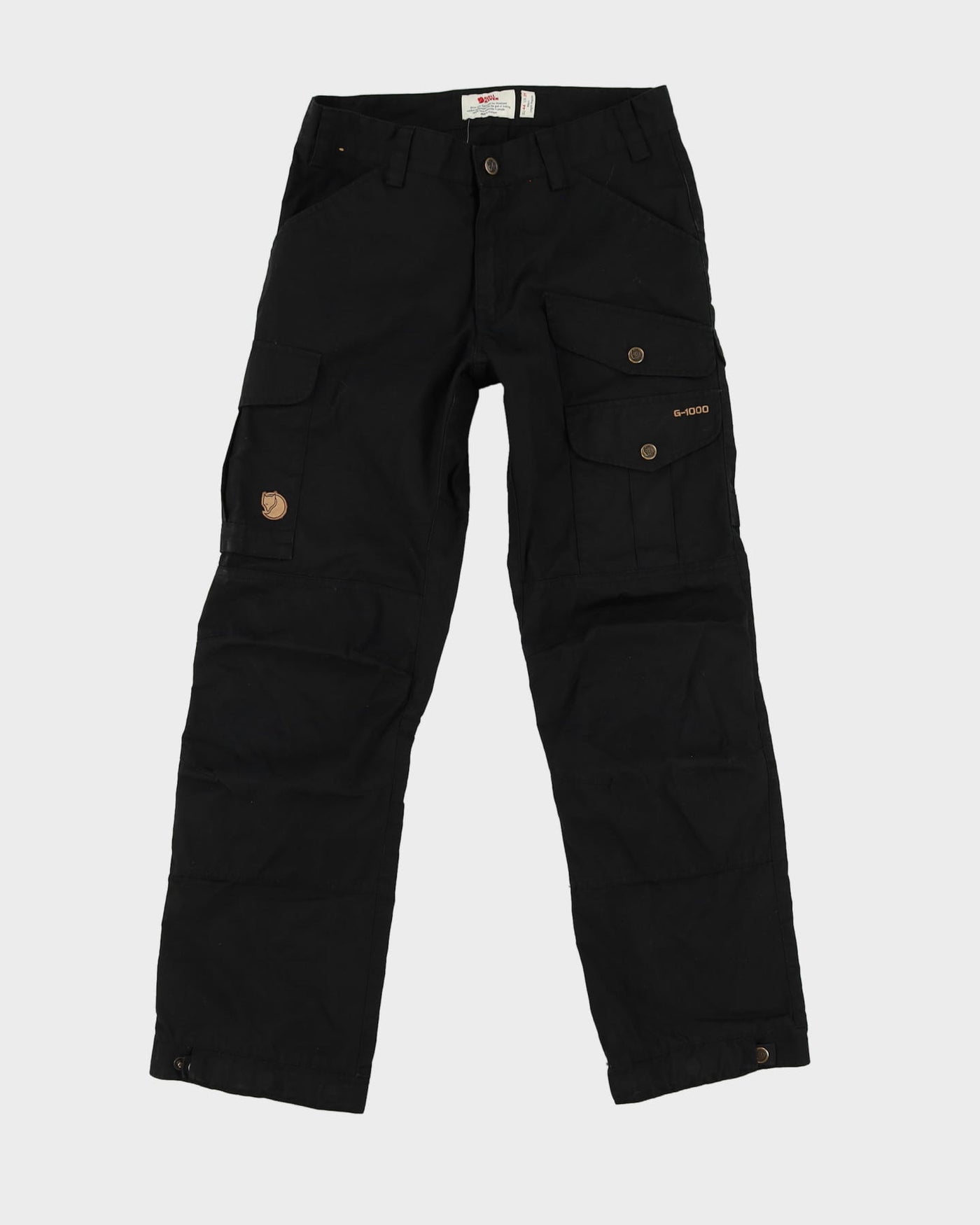 Fjall Raven G-1000 Black Cargo Combat Trousers - 30