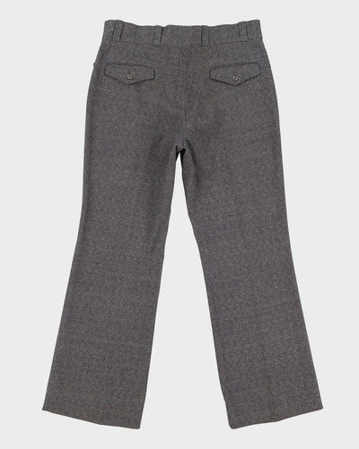 Vintage 80s GWG Grey Patterned Trousers - W34 L31