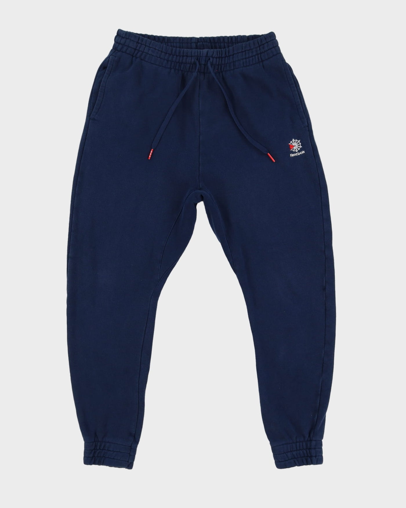 Reebok Embroidered Logo Navy Tracksuit Bottoms - M