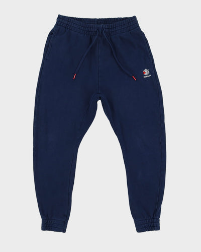 Reebok Embroidered Logo Navy Tracksuit Bottoms - M