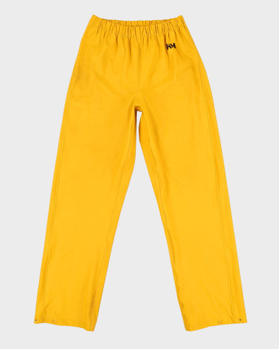 Helly Hansen Workwear Yellow Waterproof Tracksuit Bottoms - S