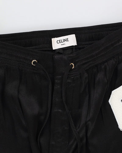 Celine Black Tracksuit Bottoms - M