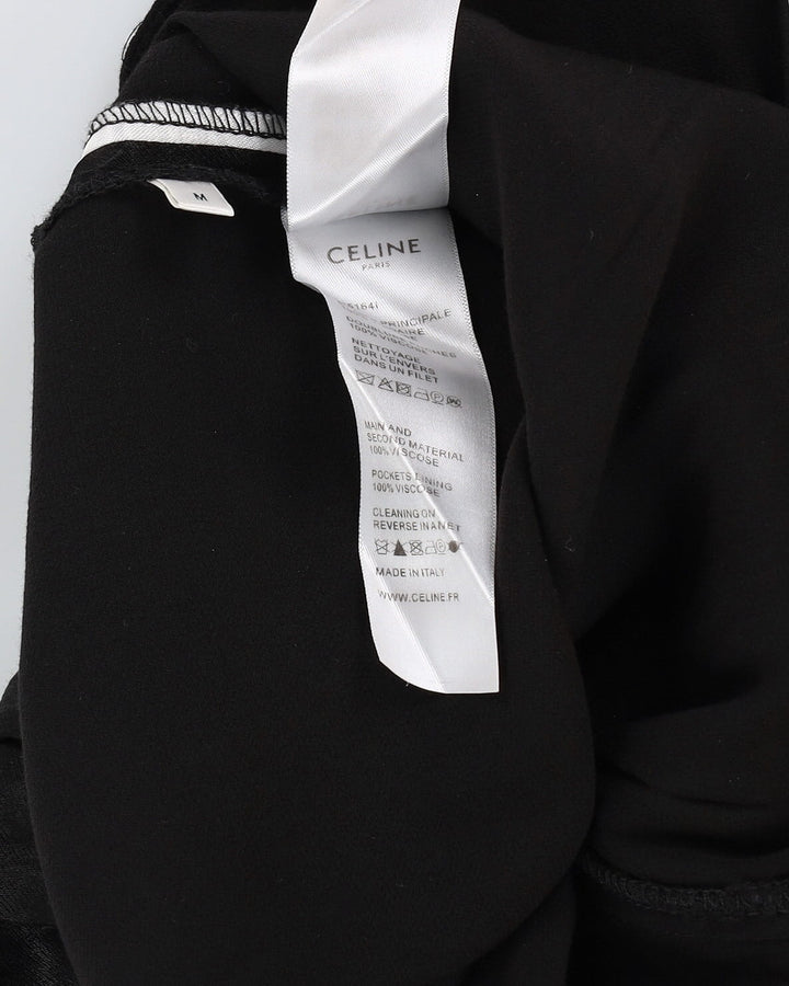 Celine Black Tracksuit Bottoms - M