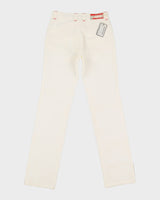 Deadstock Prada Luna Rossa White Trousers - W27