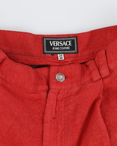 Versace Jeans Couture Red Smart Dress Trousers - W32