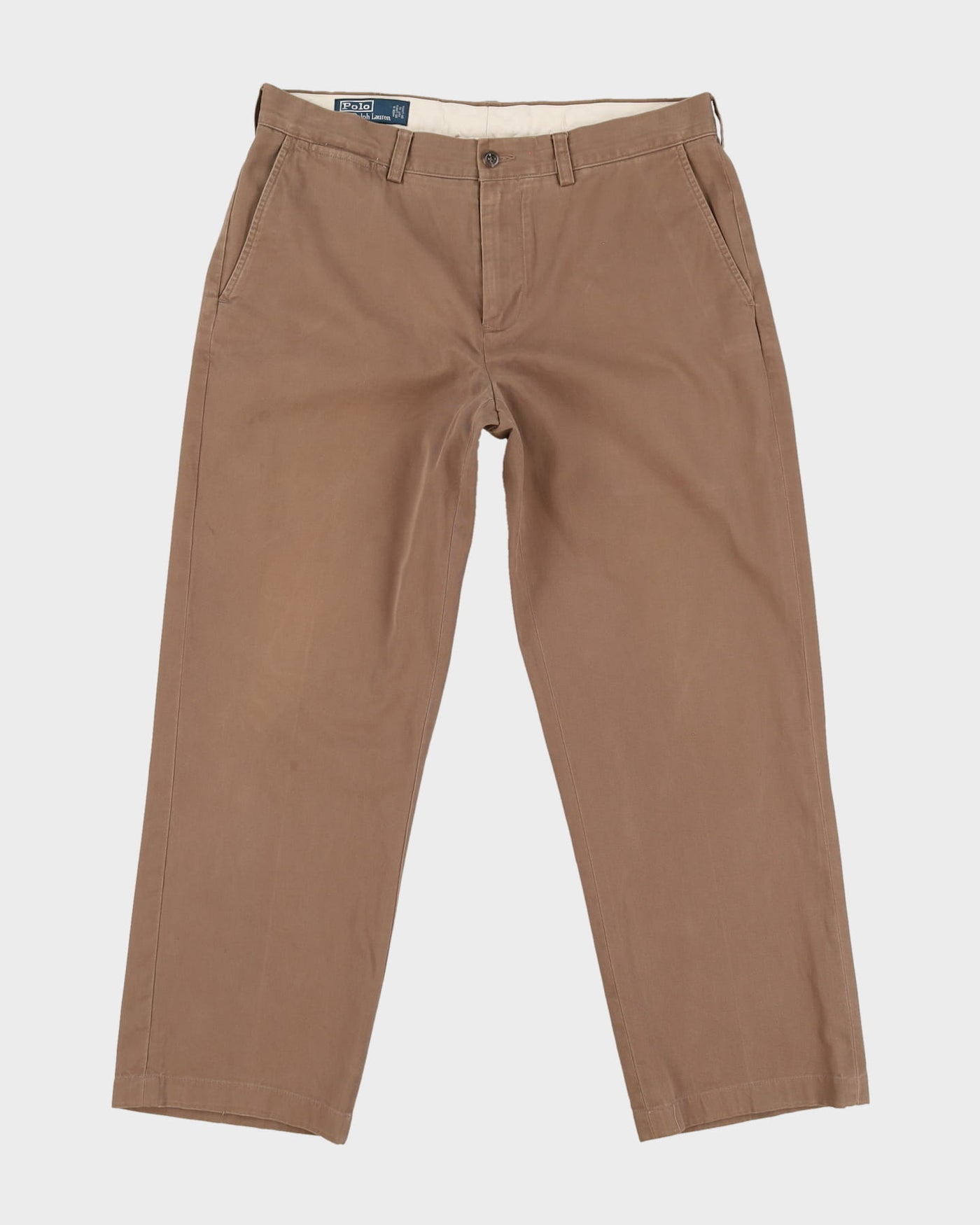 Vintage 90s Ralph Lauren Brown Chino Trousers - W35