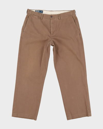 Vintage 90s Ralph Lauren Brown Chino Trousers - W35