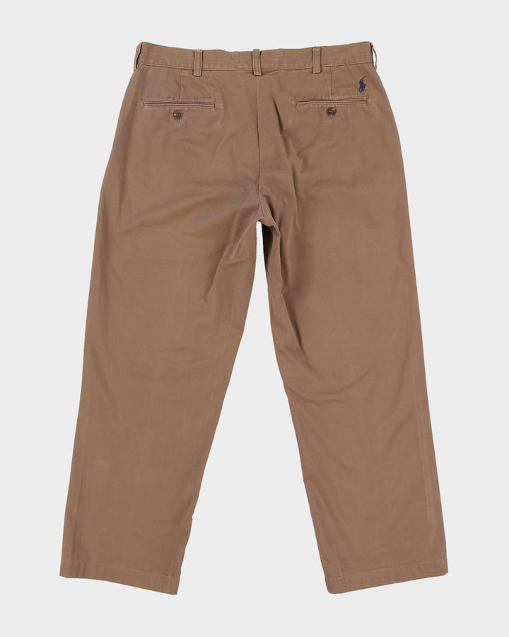 Vintage 90s Ralph Lauren Brown Chino Trousers - W35