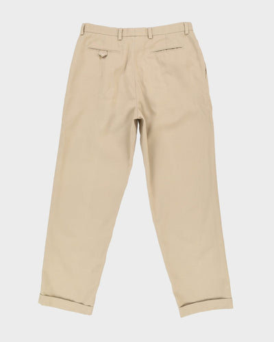 Vintage 90s Callaway Beige Pleated Trousers - W36 L32