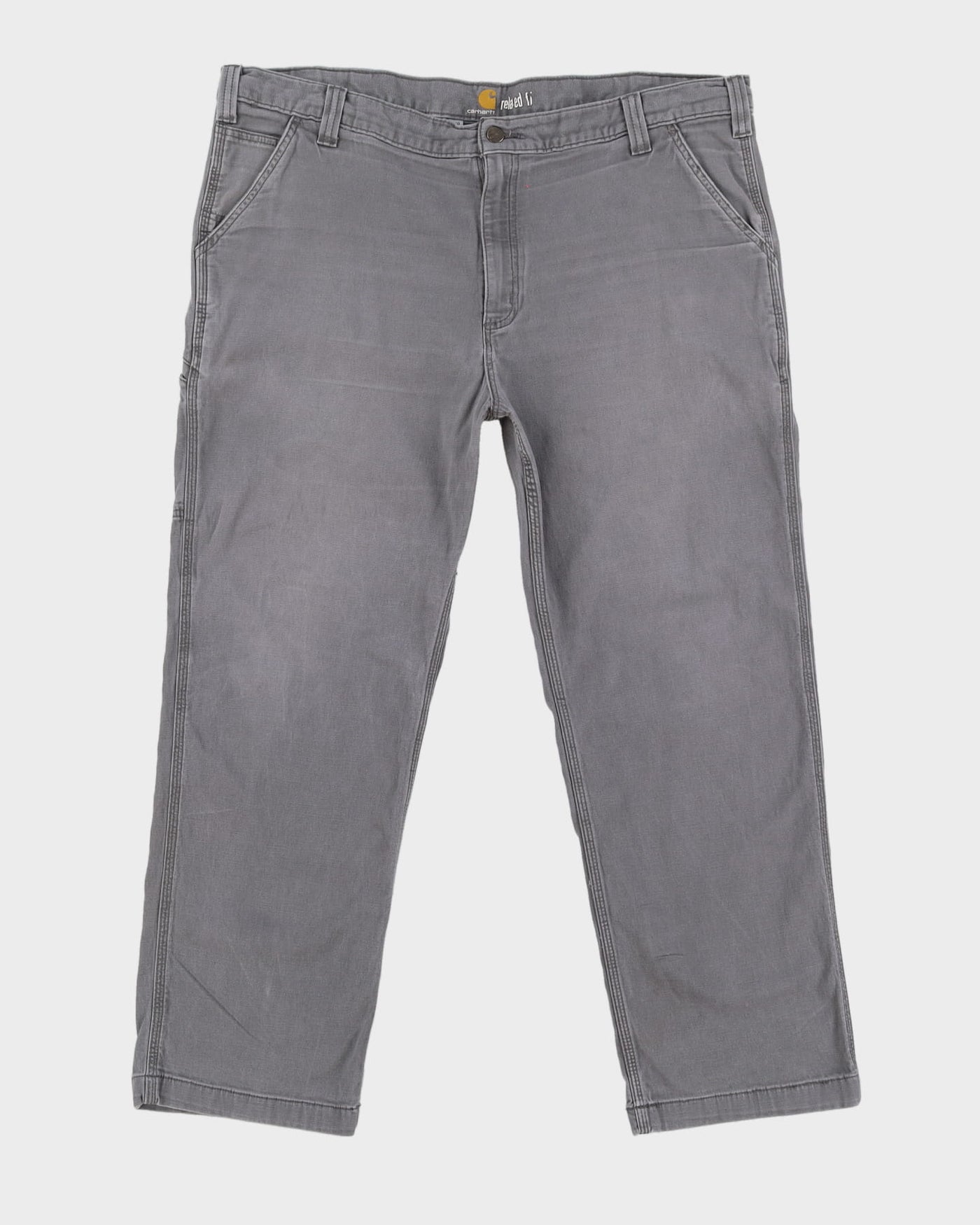 Carrhartt Grey Heavyweight Relaxed Fit Work Trousers - W42 L30