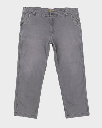 Carrhartt Grey Heavyweight Relaxed Fit Work Trousers - W42 L30