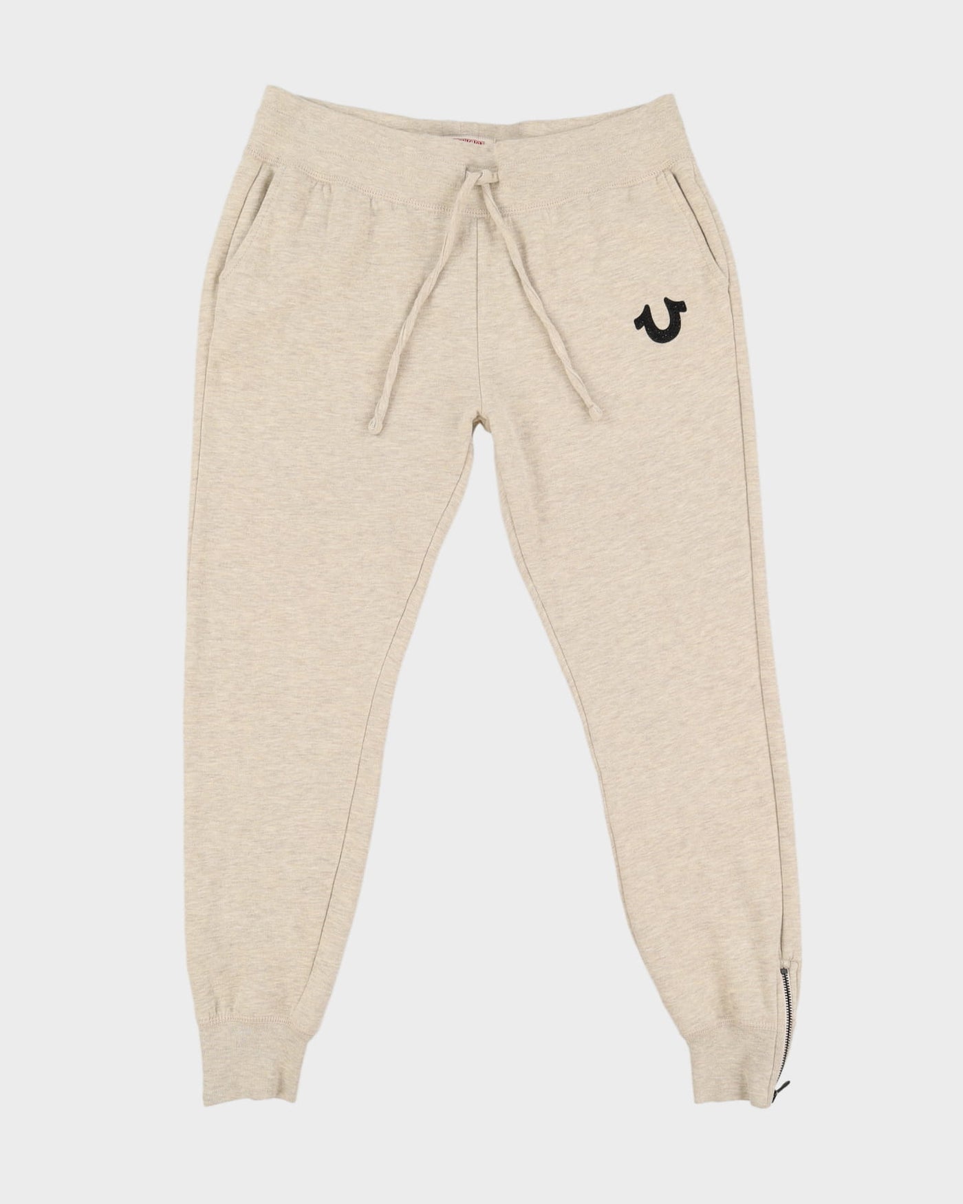 True Religion Cream Tracksuit Bottoms - M