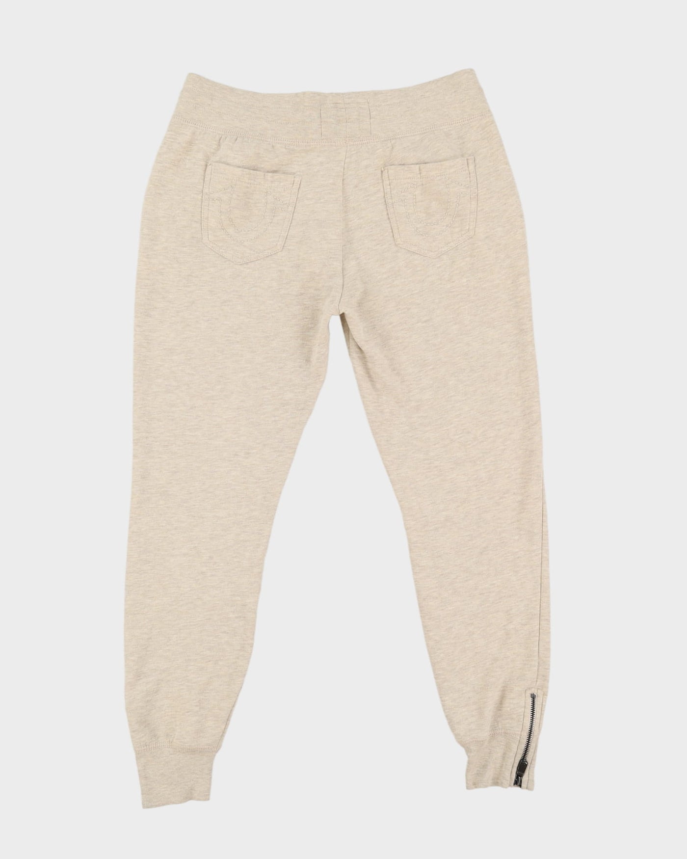 True Religion Cream Tracksuit Bottoms - M