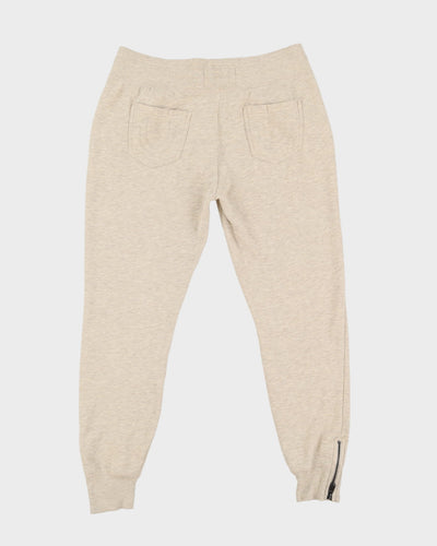 True Religion Cream Tracksuit Bottoms - M