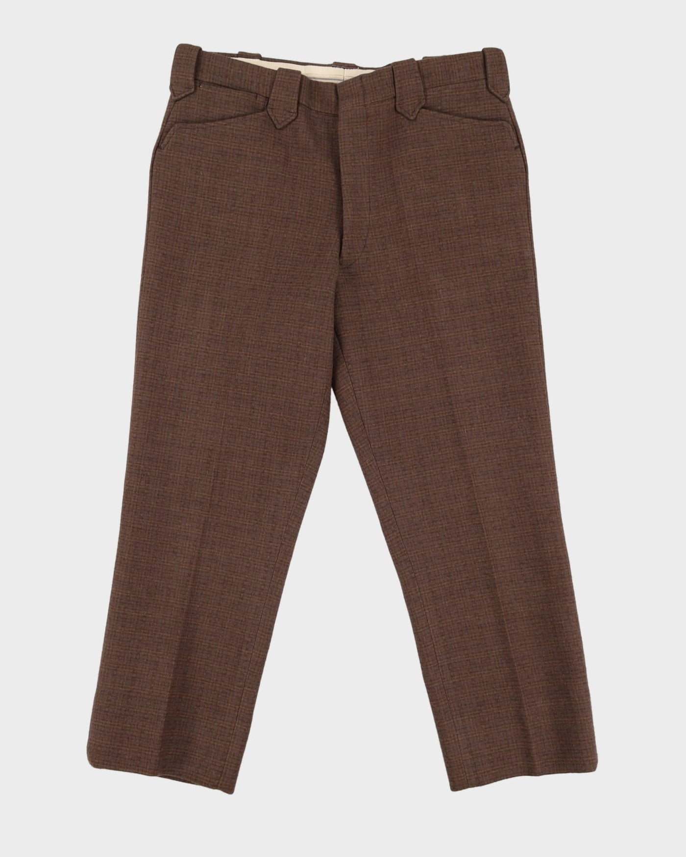 Vintage 70s Eddie Bauer Brown Wool Trousers - W38 L28