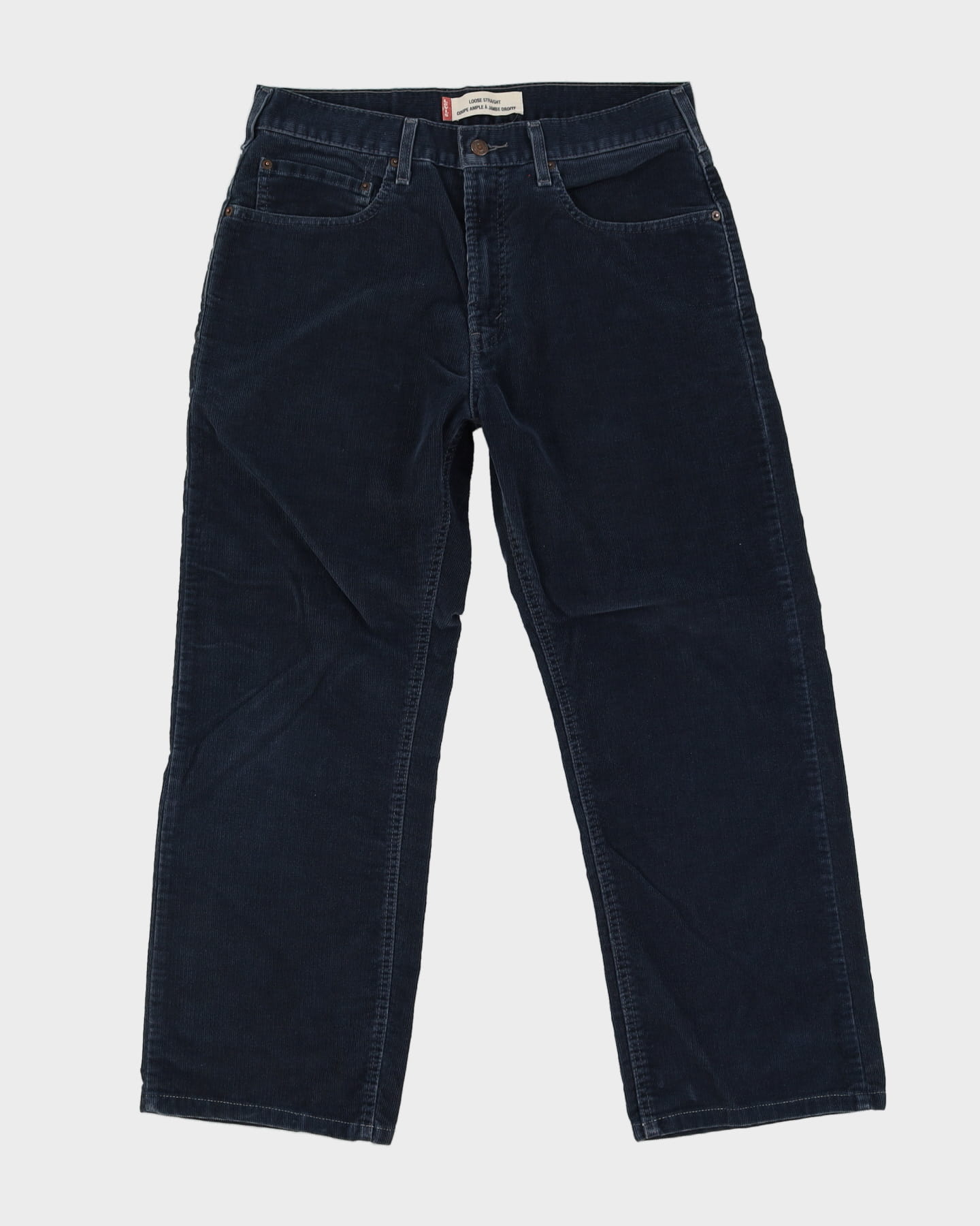 Levi's Navy Cord Trousers - W34 L28