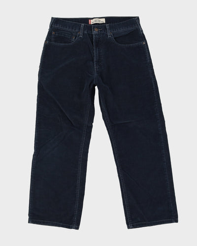 Levi's Navy Cord Trousers - W34 L28
