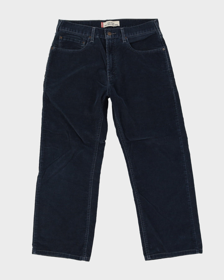 Levi's Navy Cord Trousers - W34 L28