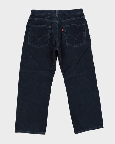 Levi's Navy Cord Trousers - W34 L28