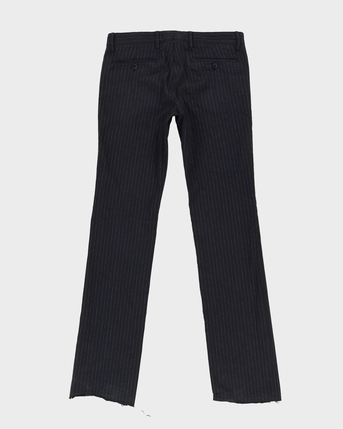 Vintage 90s Dolce &amp; Gabbana Navy Pinstripe Trousers - W34 L37