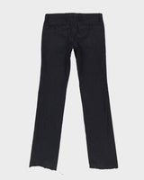 Vintage 90s Dolce &amp; Gabbana Navy Pinstripe Trousers - W34 L37