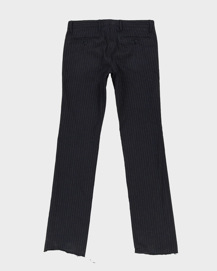 Vintage 90s Dolce & Gabbana Navy Pinstripe Trousers - W34 L37