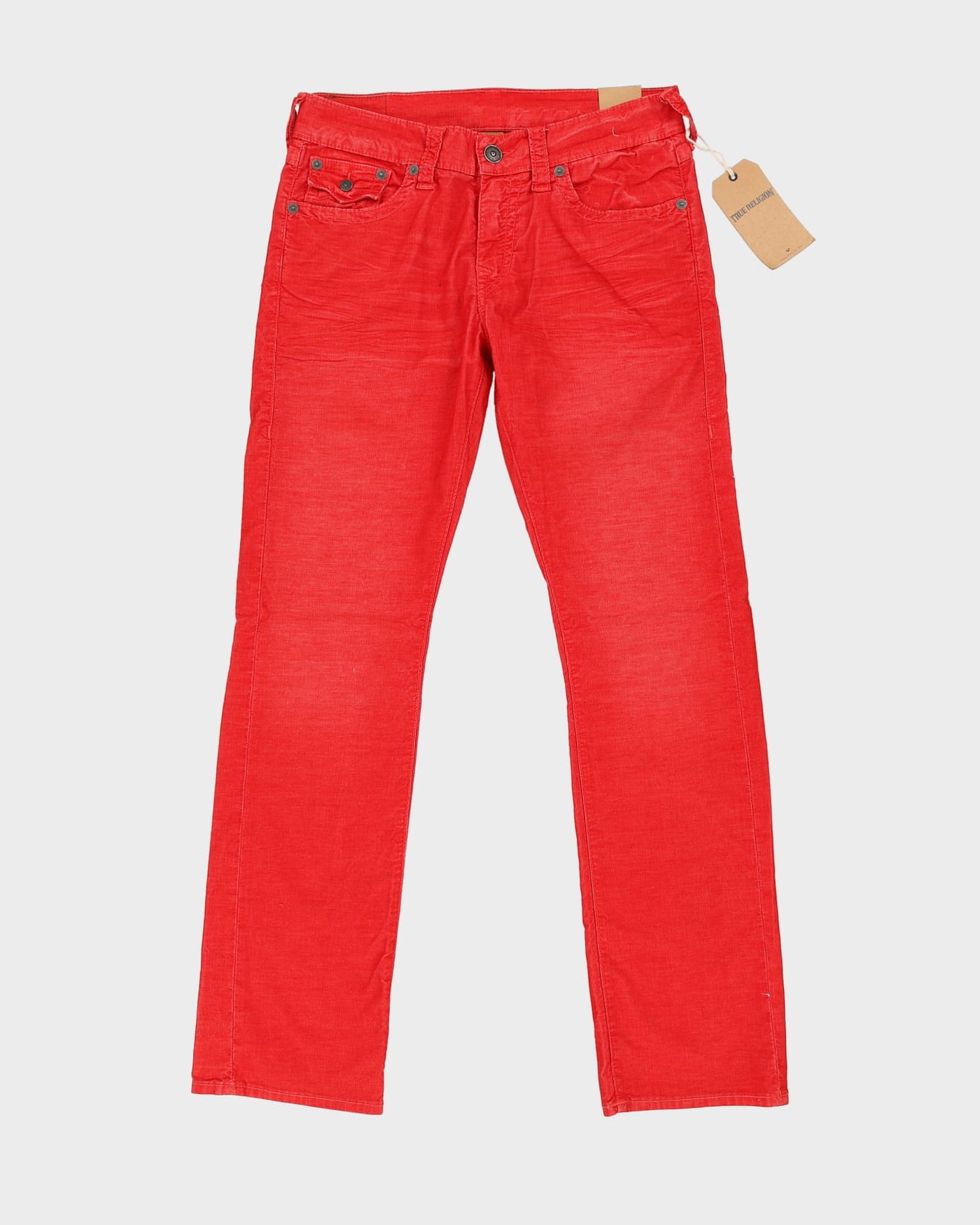 Deadstock True Religion Ricky Red Cord Trousers - W31 L34