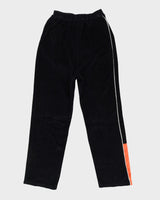 Harley Davidson Black Velour Tracksuit Bottoms - XL