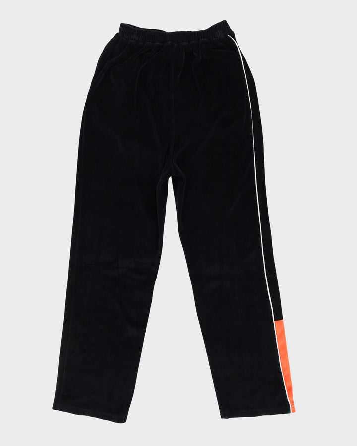 Harley Davidson Black Velour Tracksuit Bottoms - XL