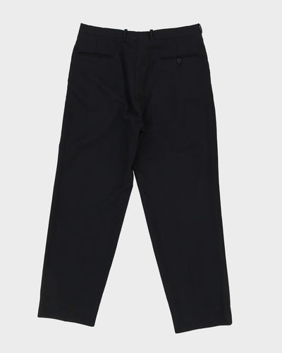 Vintage 90s Yves Saint Laurent Black Suit Trousers - W36 L30
