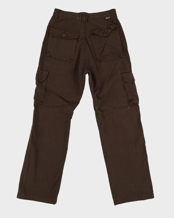 Vintage 90s Naf Naf Brown Cargos Trousers - W29 L32
