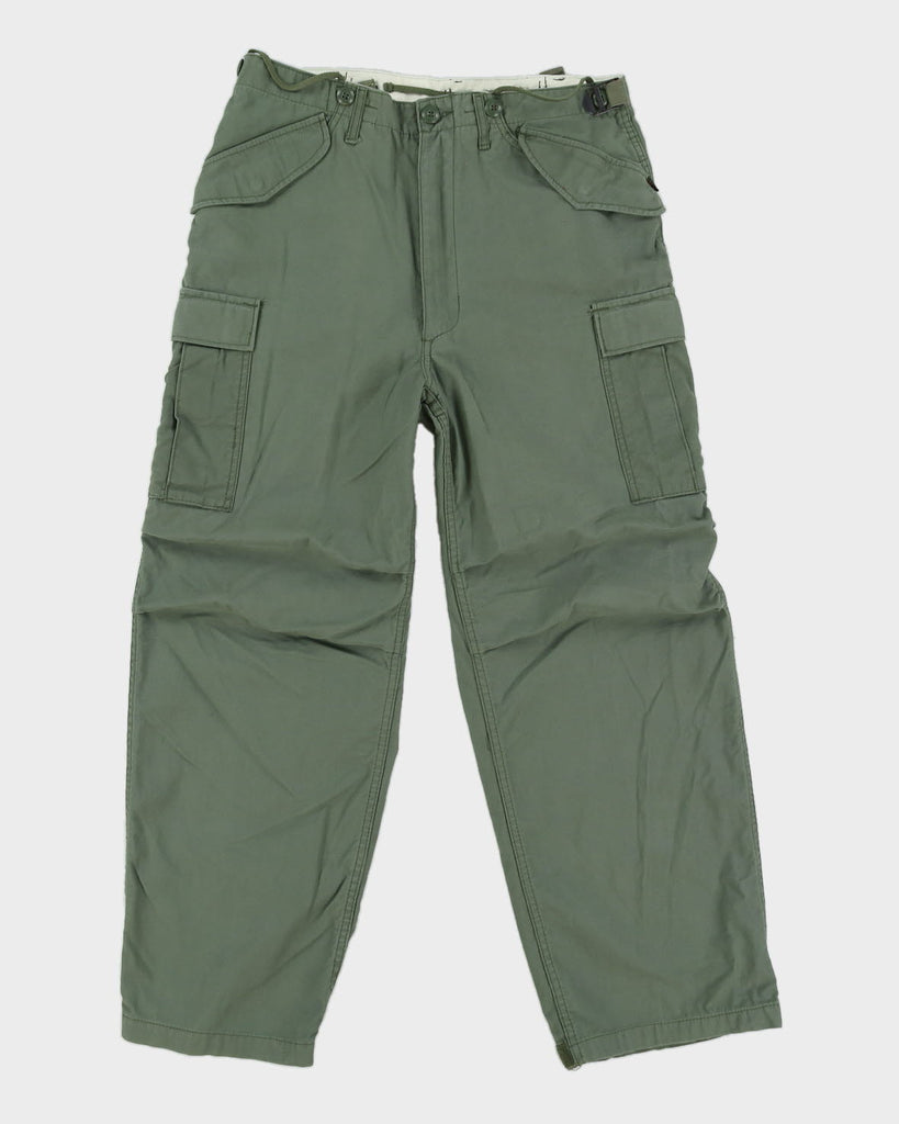 00s Alpha Industries Combat Military Green Cargo Trousers - W34