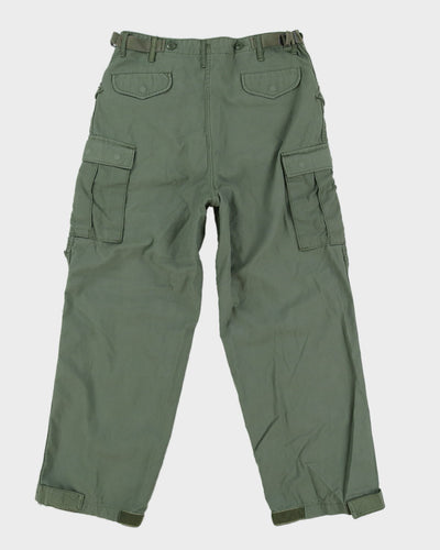 00s Alpha Industries Combat Military Green Cargo Trousers - W34 L29