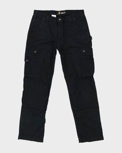 Carhartt Black Canvas Double Knee Workwear Trousers - W36 L33