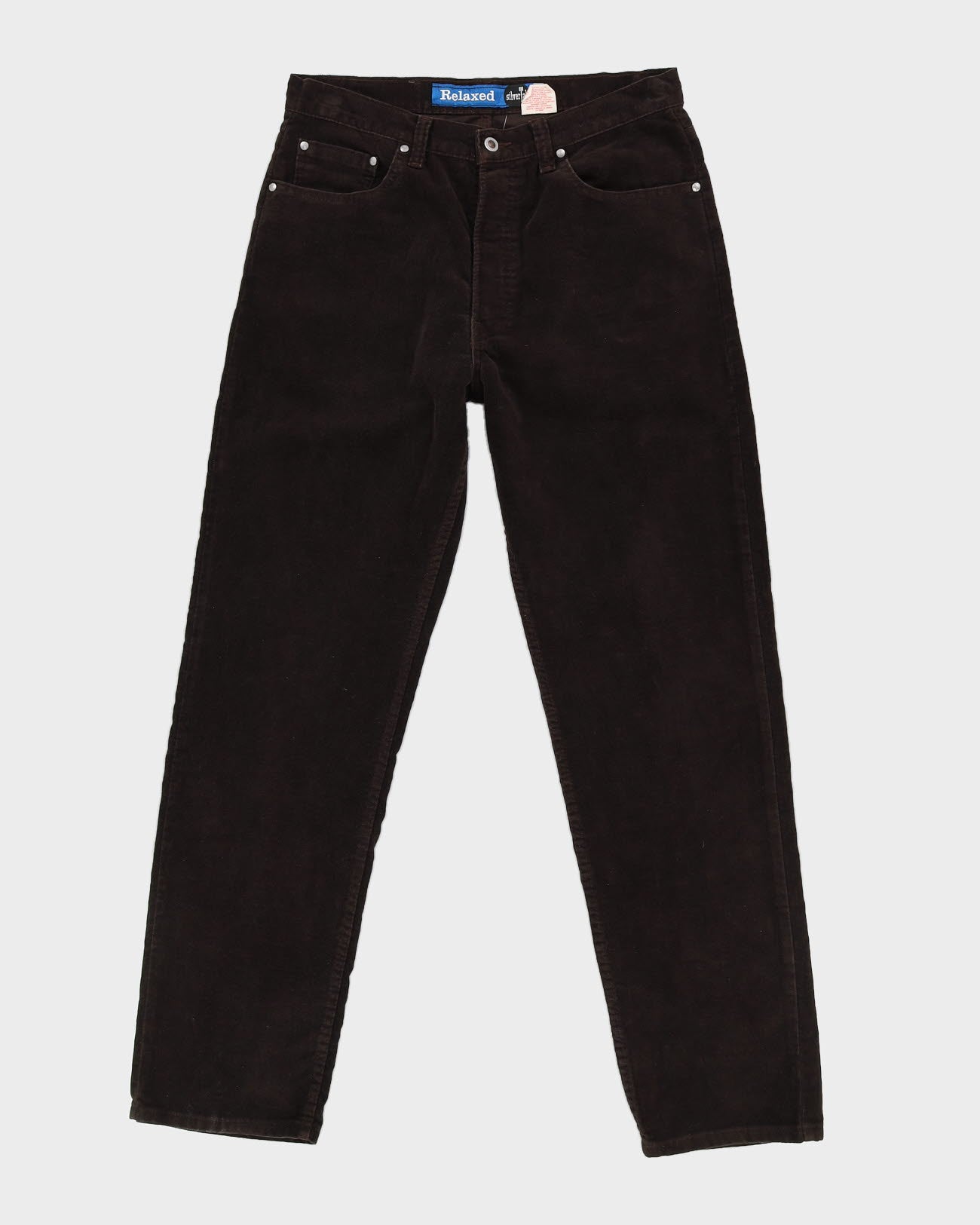 Vintage 80s Levi's Silvertab Brown Trousers - W34 L32