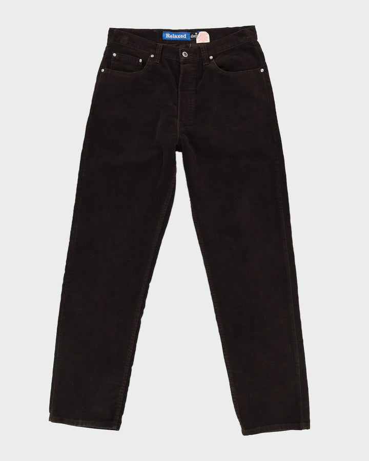 Vintage 80s Levi's Silvertab Brown Trousers - W34 L32