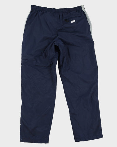 00s Y2K Nike Blue Track Bottoms - W36 L33