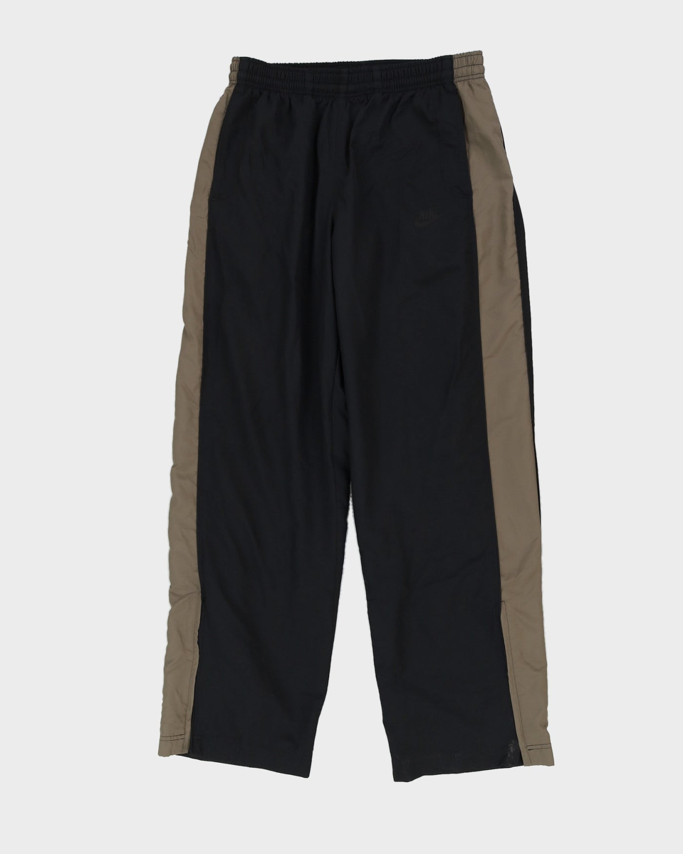 00s Y2K Nike Black Track Bottoms - W34 L35