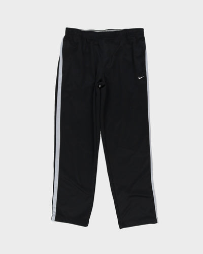 00s Y2K Nike Black Track Bottoms - W36 L33