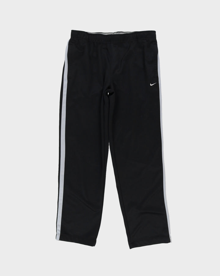00s Y2K Nike Black Track Bottoms - W36 L33