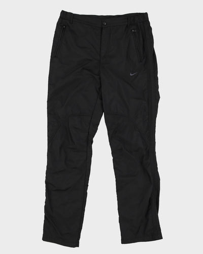 00s Nike Black Track Bottoms - W34 L31