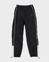 Vintage 90s Nike Black Embroidered logos Track Bottoms - W30 L30