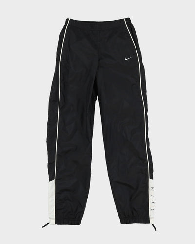 Vintage 90s Nike Black Embroidered logos Track Bottoms - W30 L30