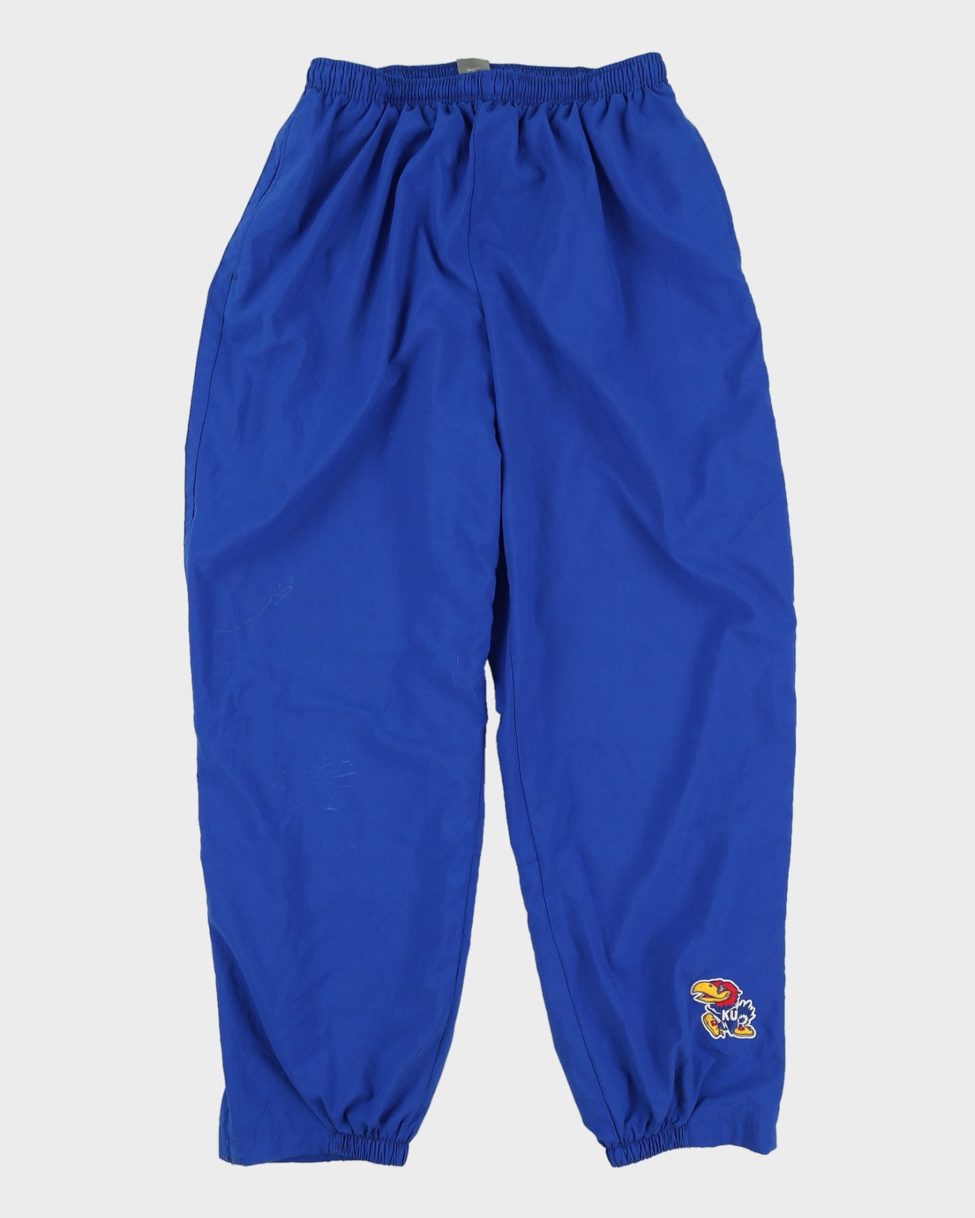 00s Nike Kansas Jayhawks Blue Track Bottoms - W36 L35