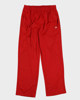 00s Y2K Adidas Red Track Bottoms - W36 L34