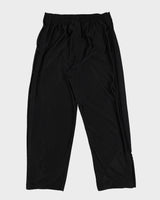 00s Adidas Black Buttoned Up Track Bottoms - W36 L31